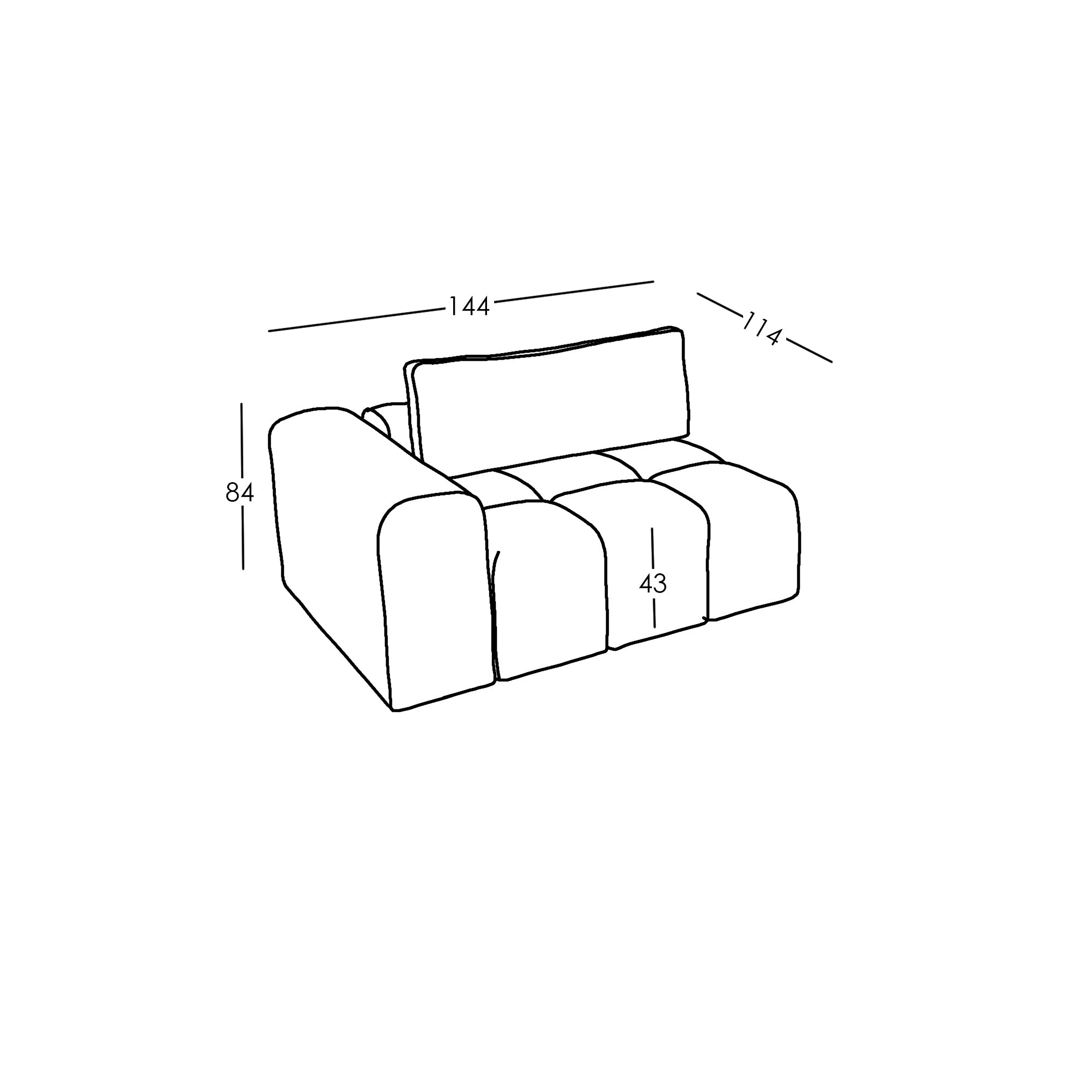Armrest Module Comora (links)