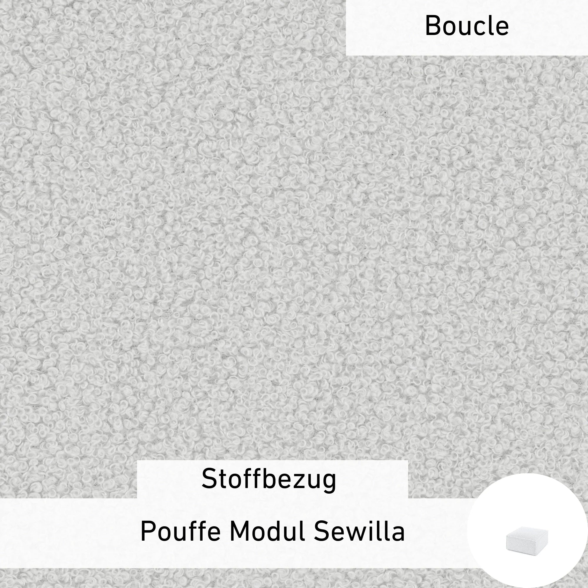 Stoffen Hoes - Poef Module Sewilla