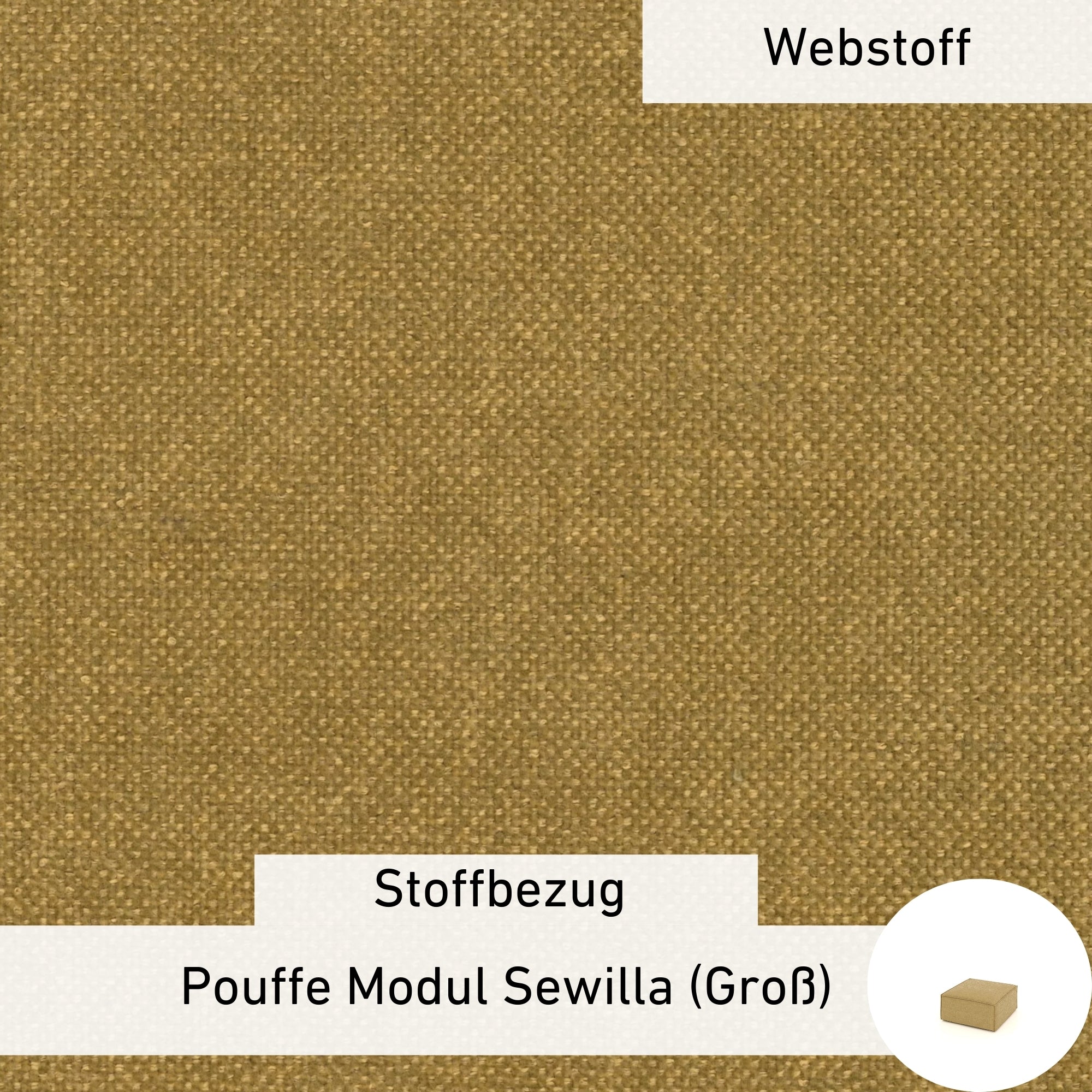 Stoffen Hoes - Poef Module Sewilla (Groot)