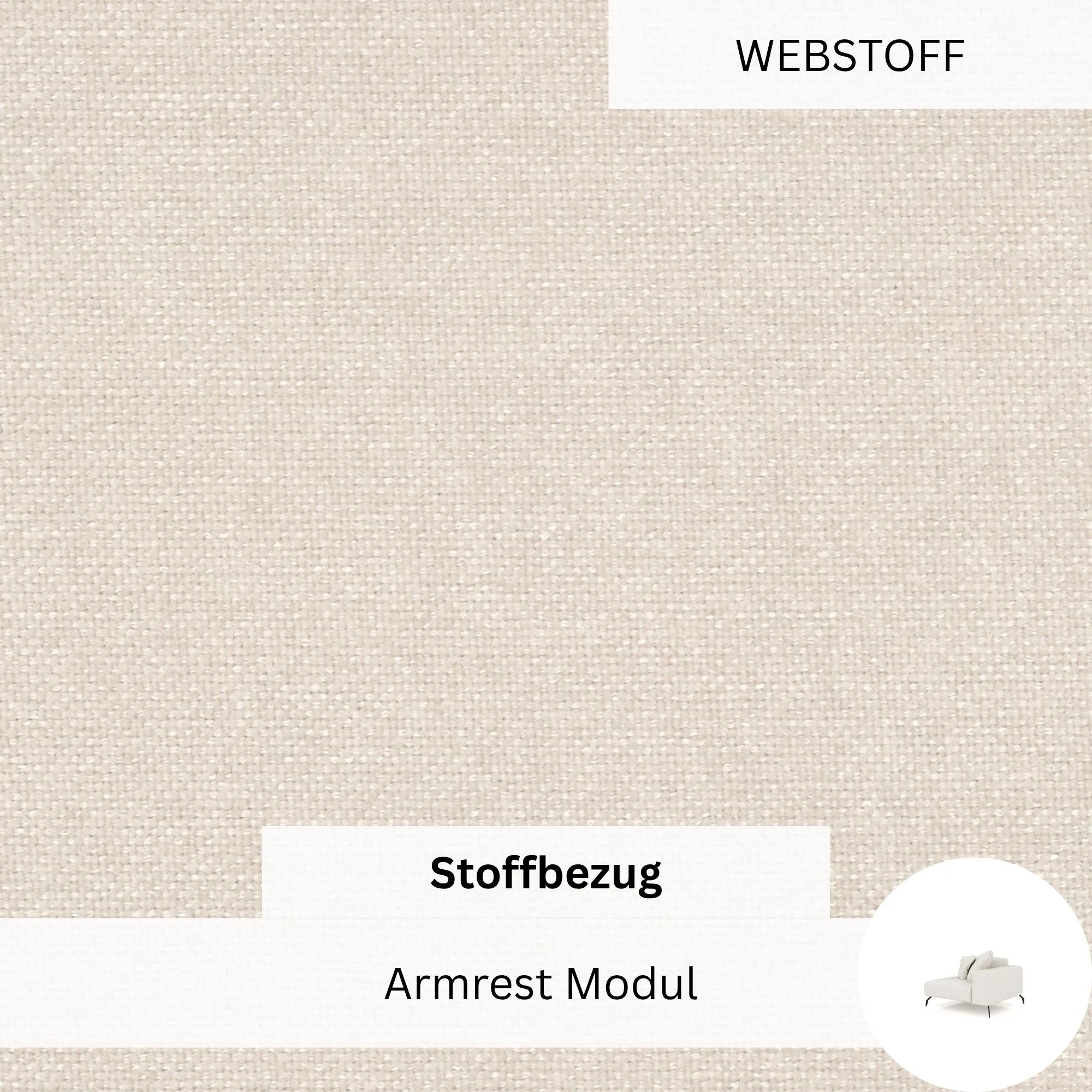 Stoffbezug - Armrest Modul Ventora Lift