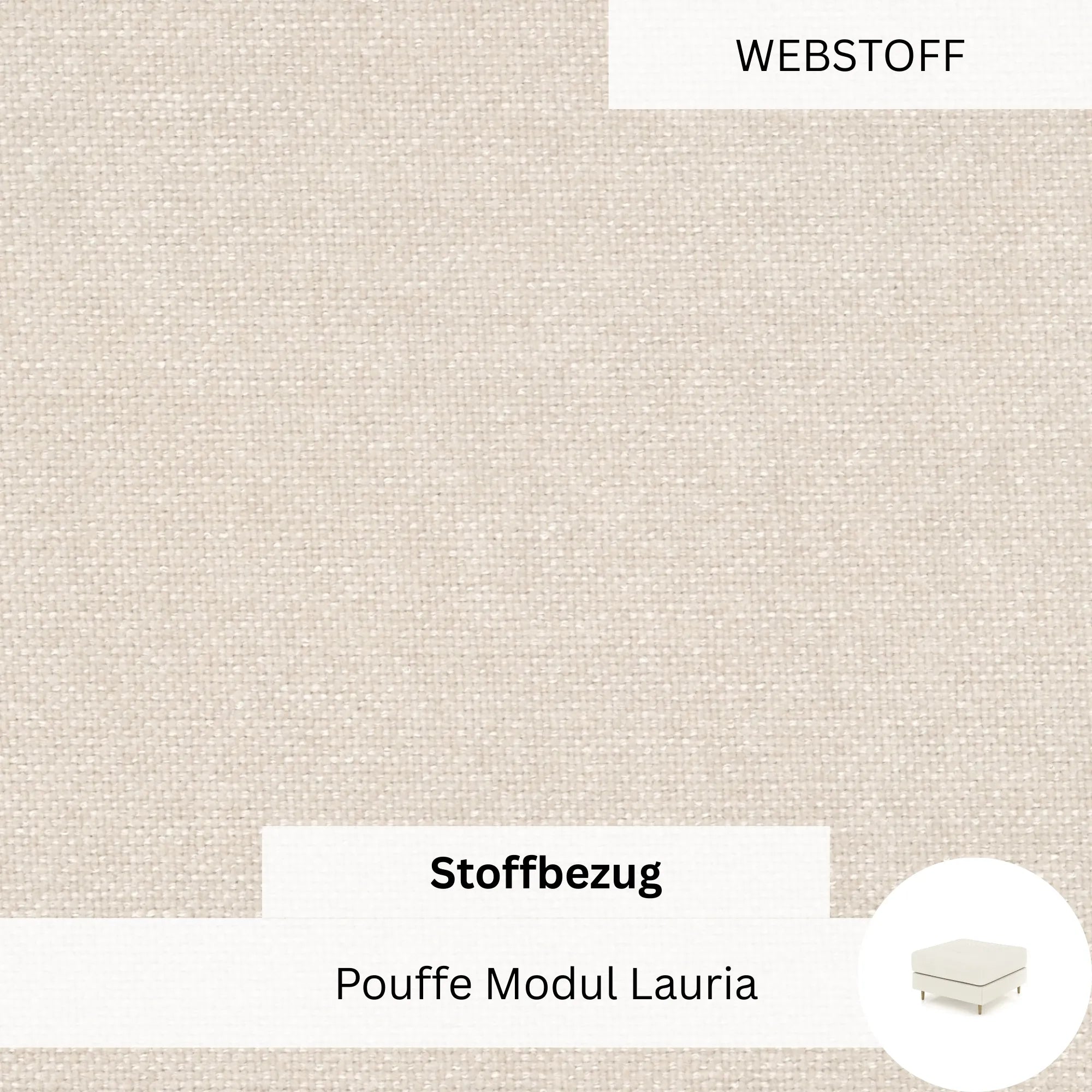 Stoffbezug - Pouffe Modul Lauria