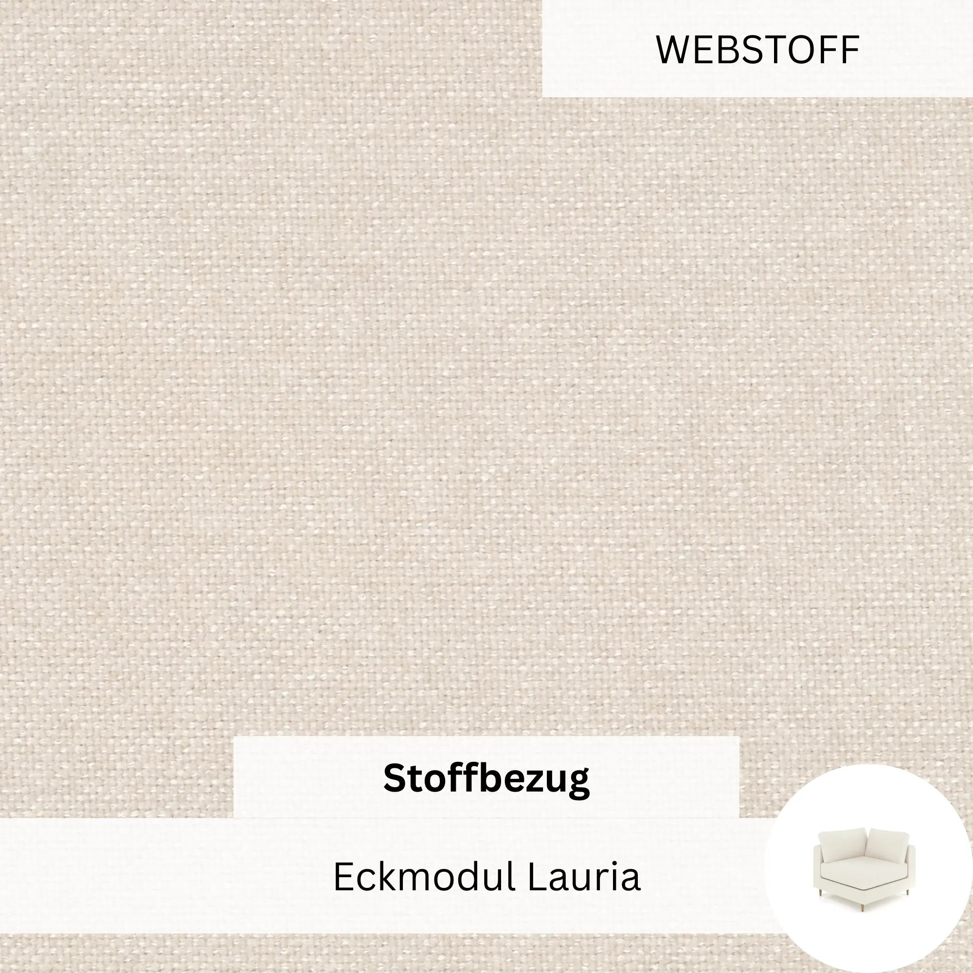Stoffbezug - Eckmodul Lauria