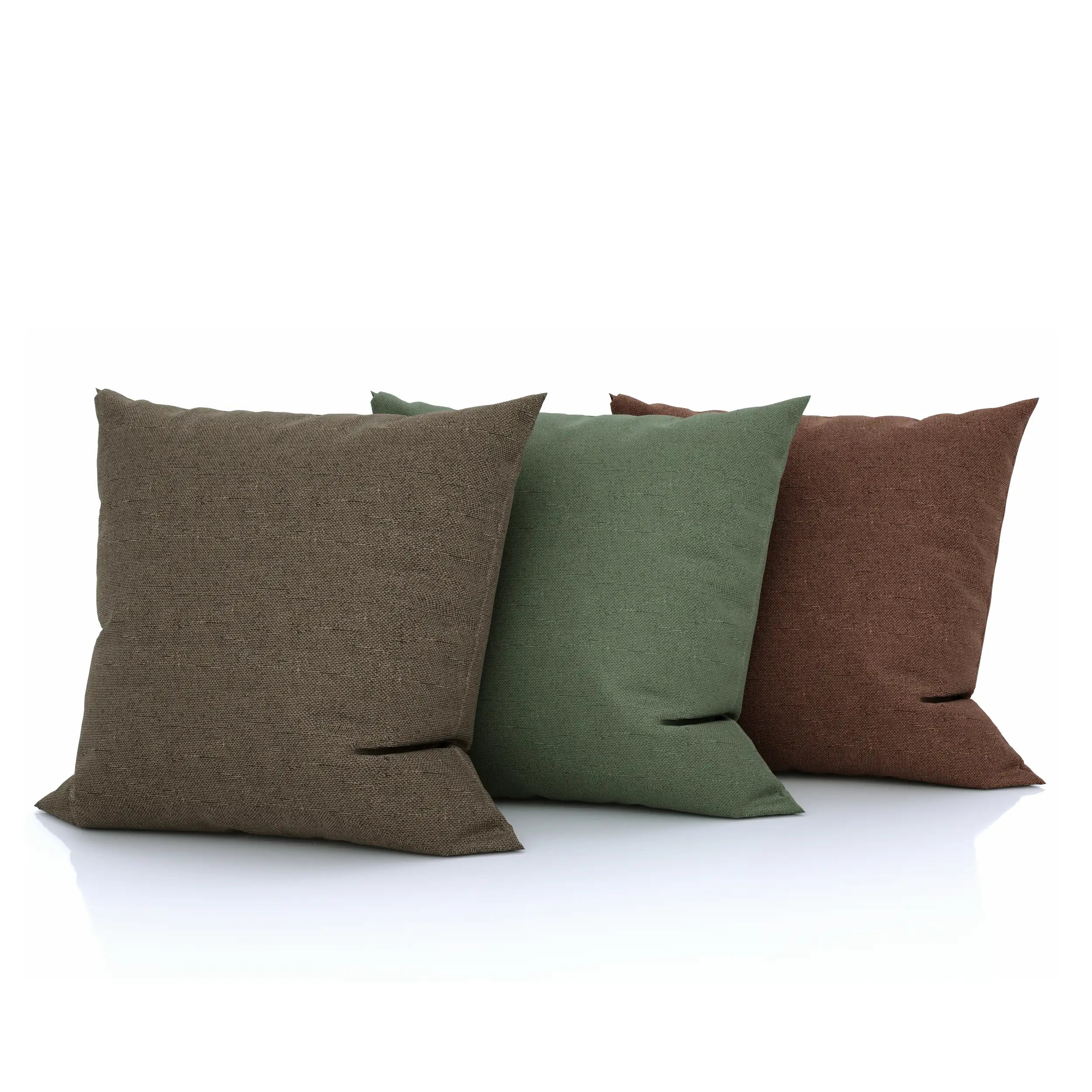 Livinda™ Kussenbundel Donkerbruin/Groen/Bruin (3er Set)