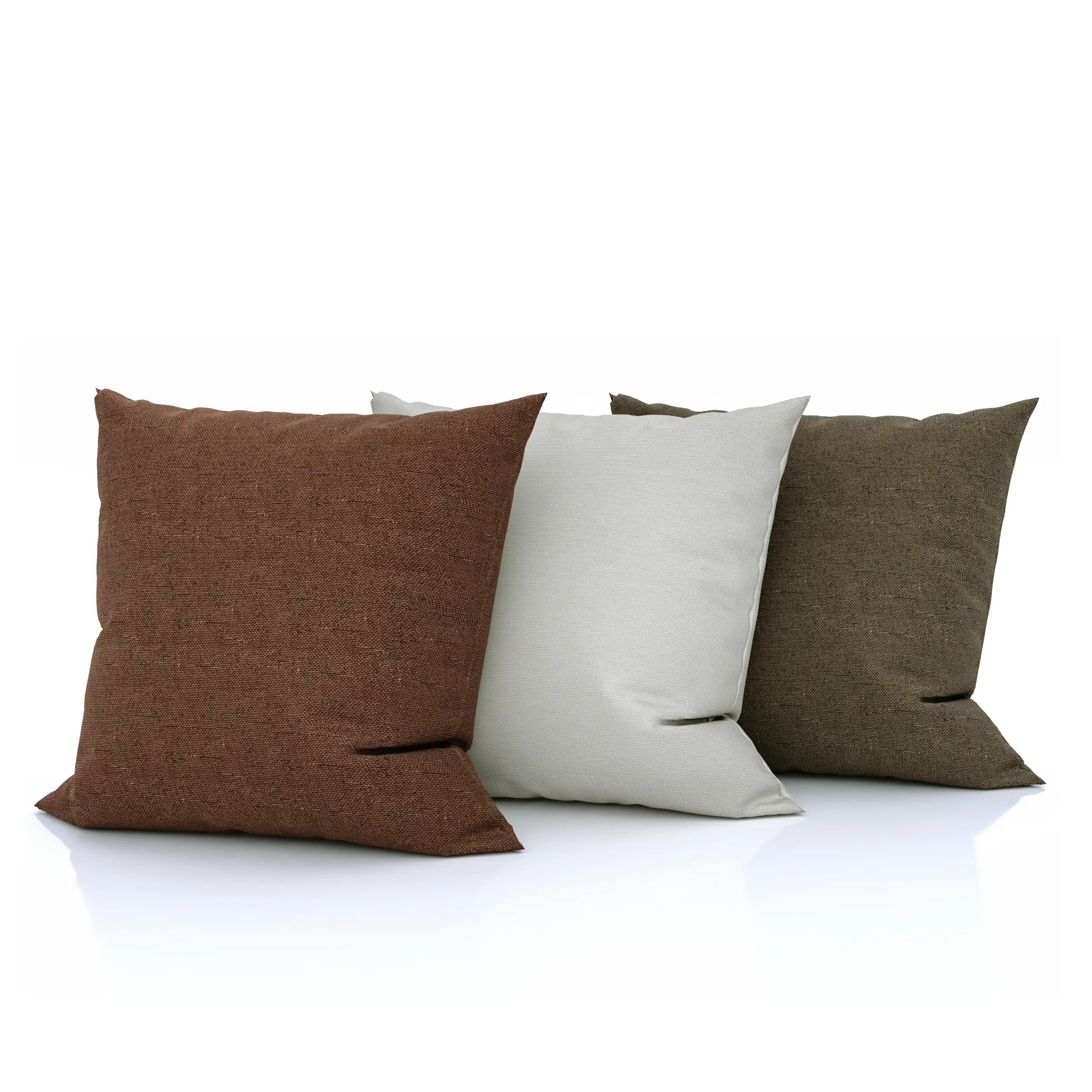 Livinda™ Kussenbundel Bruin/Grijs/Donkerbruin (3er Set)