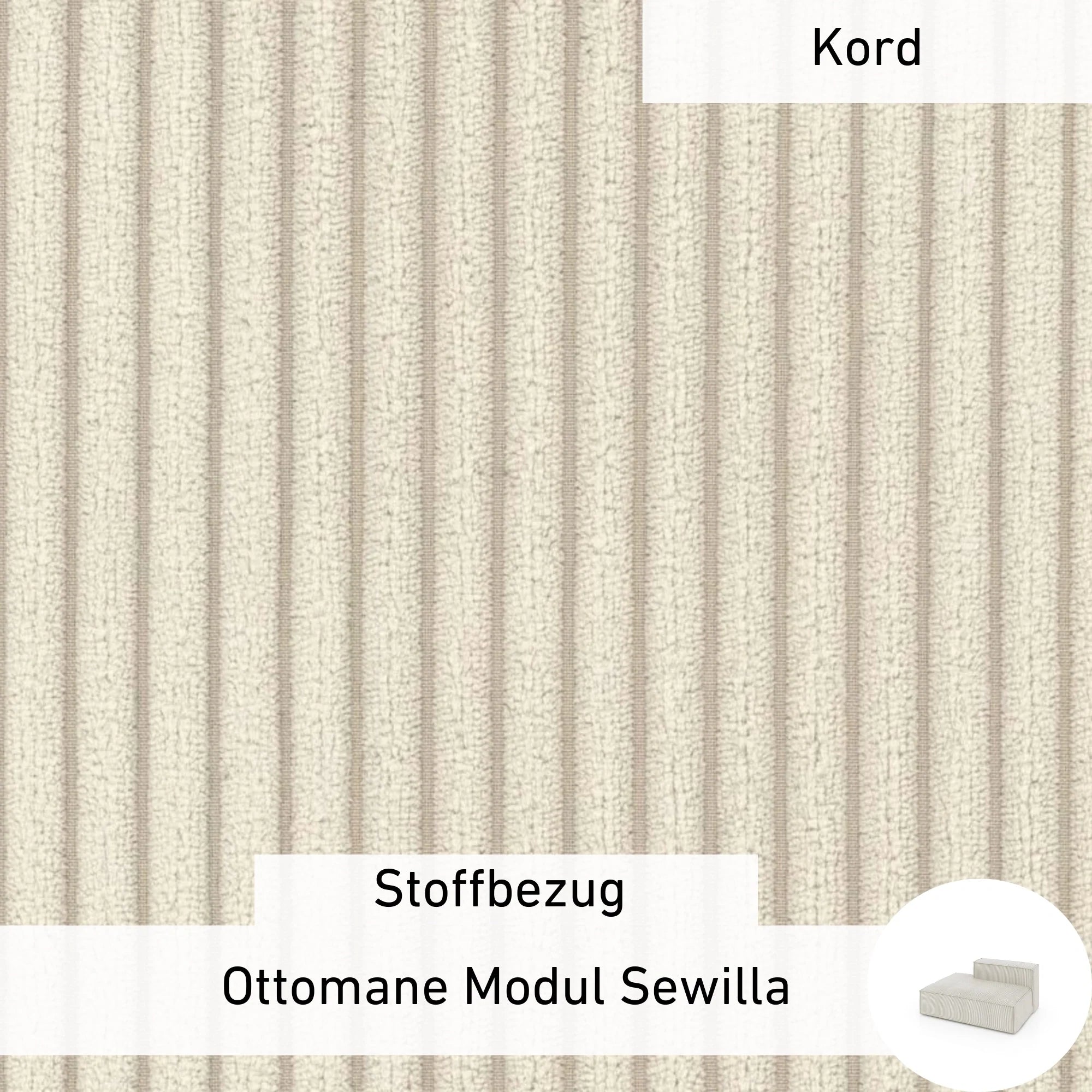 Stoffen Hoes - Ottomane Module Sewilla