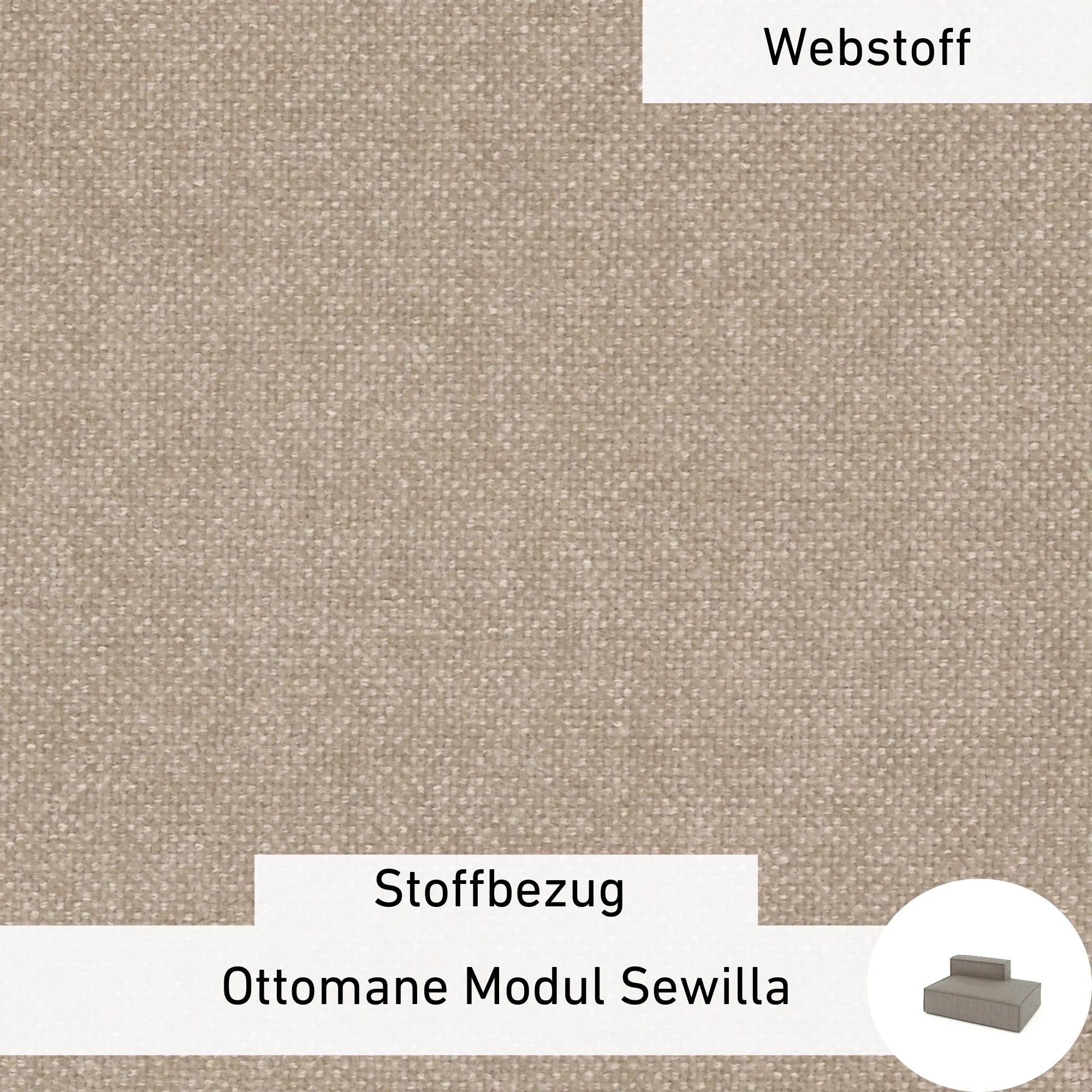 Stoffen Hoes - Ottomane Module Sewilla
