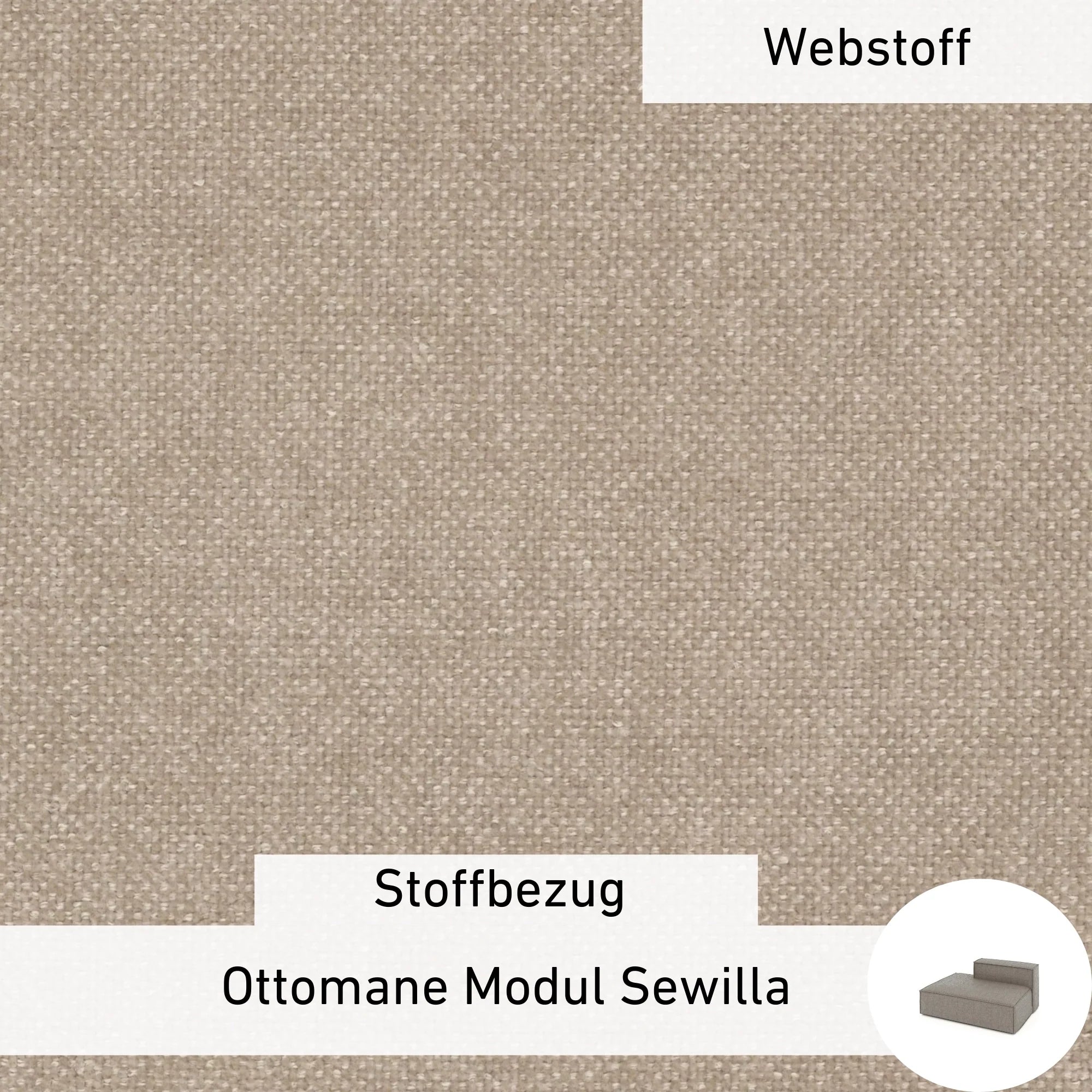 Stoffen Hoes - Ottomane Module Sewilla