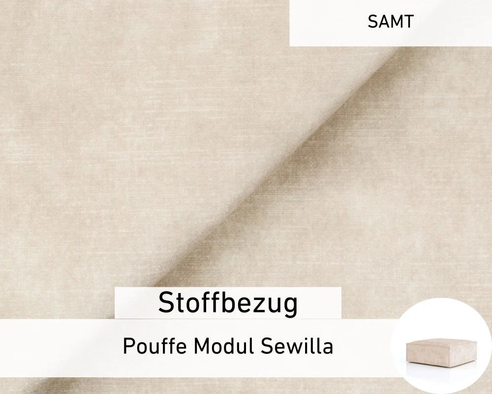 Stoffen Hoes - Poef Module Sewilla