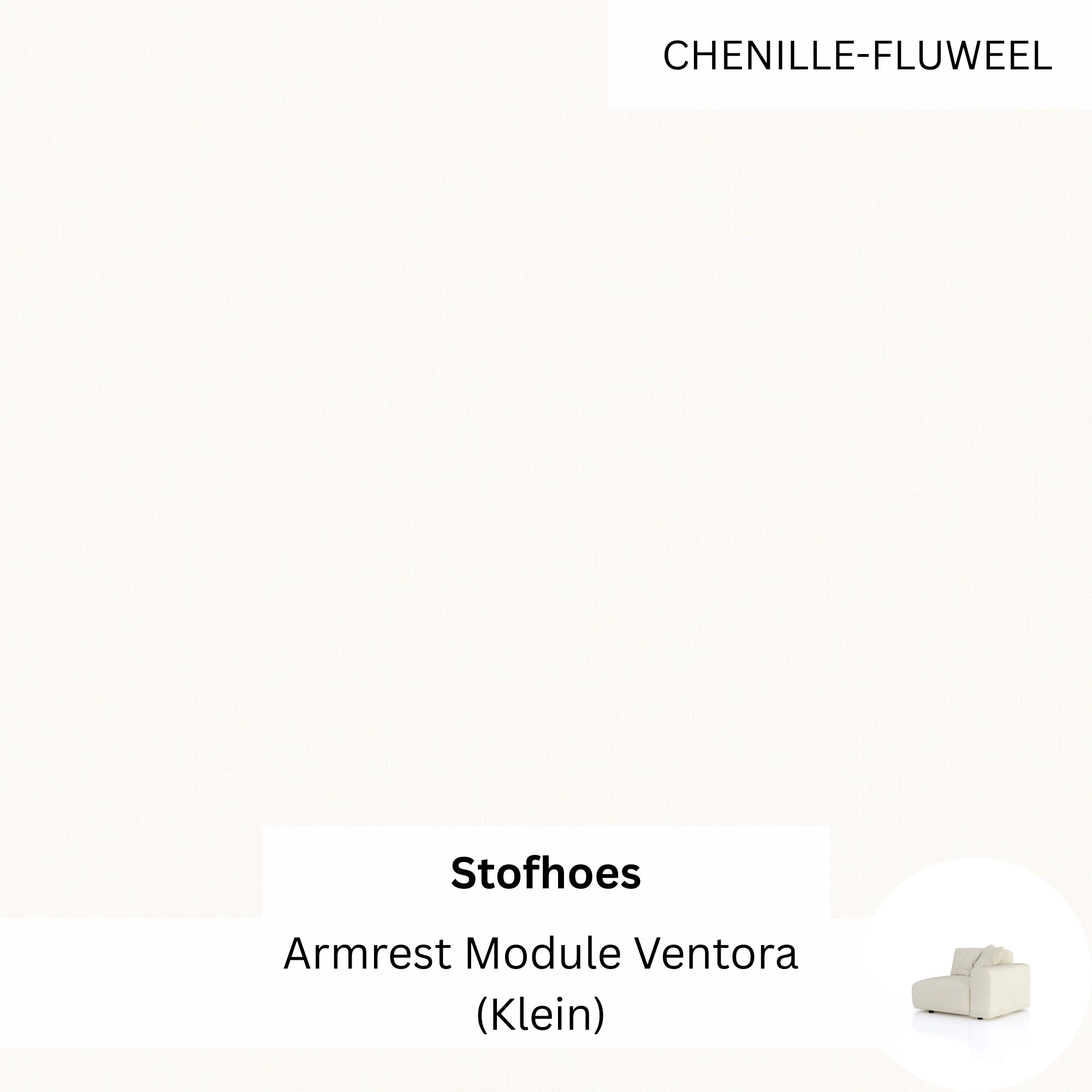 Stoffen Hoes - Armrest Module Ventora (Klein)