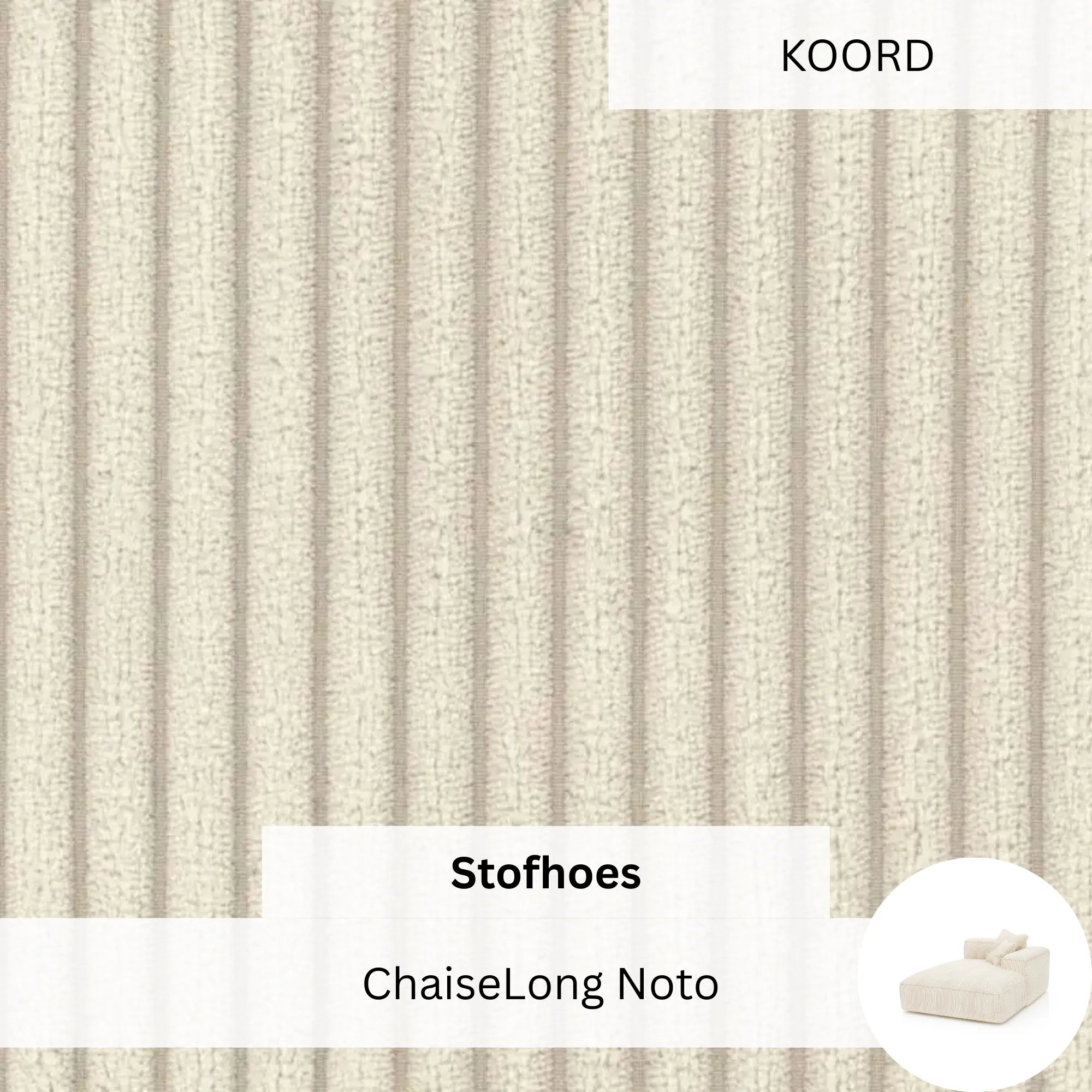 Stoffen Hoes - ChaiseLong Noto