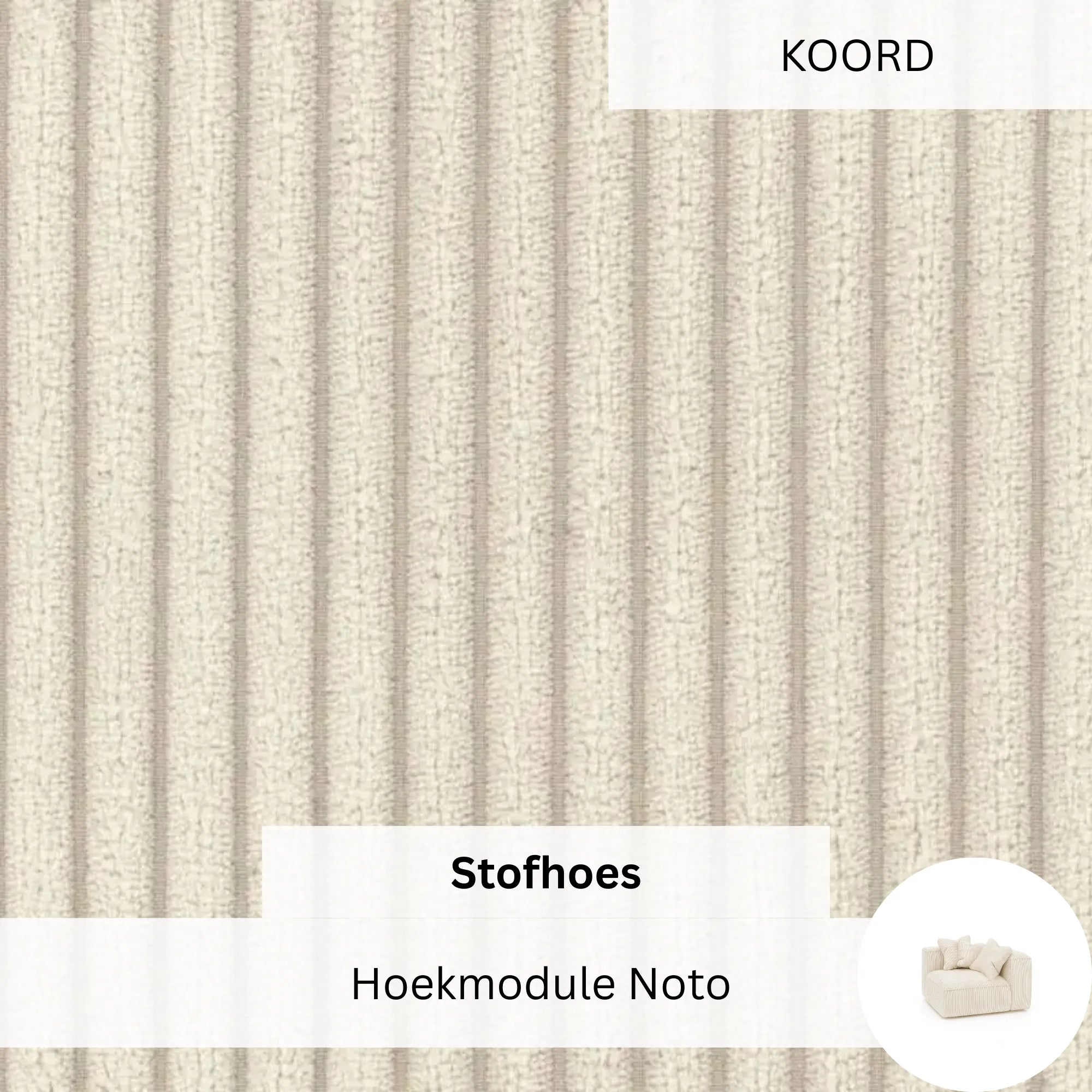 Stoffen Hoes - Hoekmodule Noto