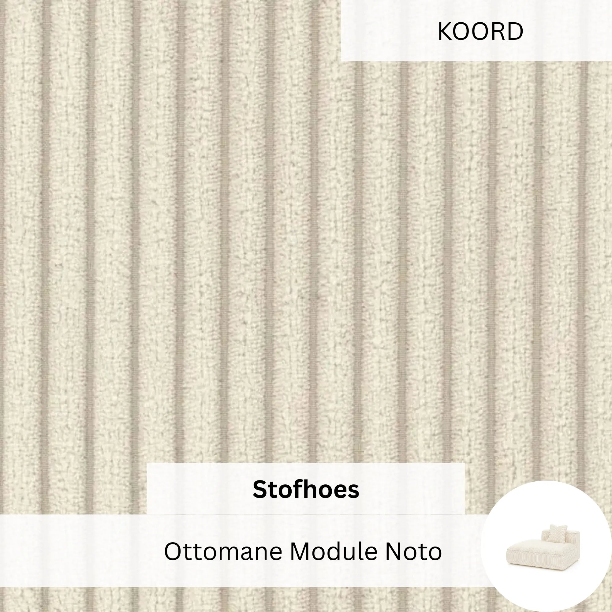 Stoffen Hoes - Ottomane Module Noto