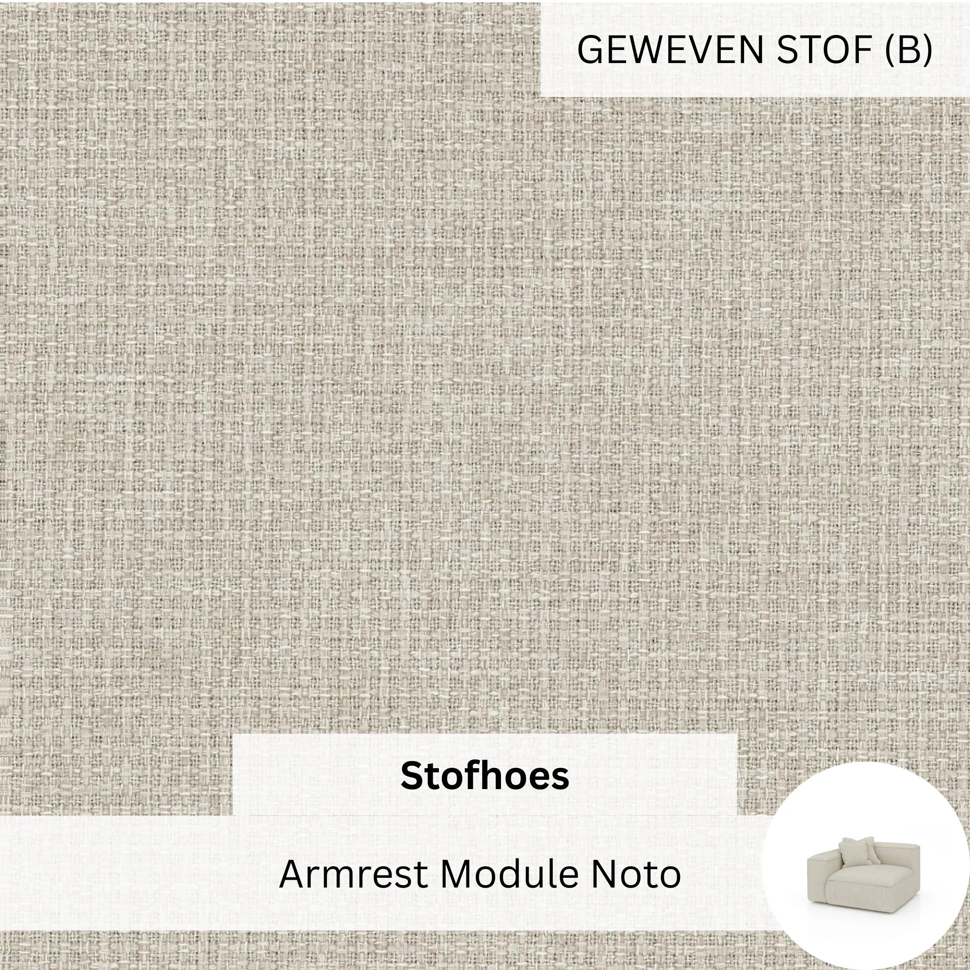 Stoffen Hoes - Armrest Module Noto