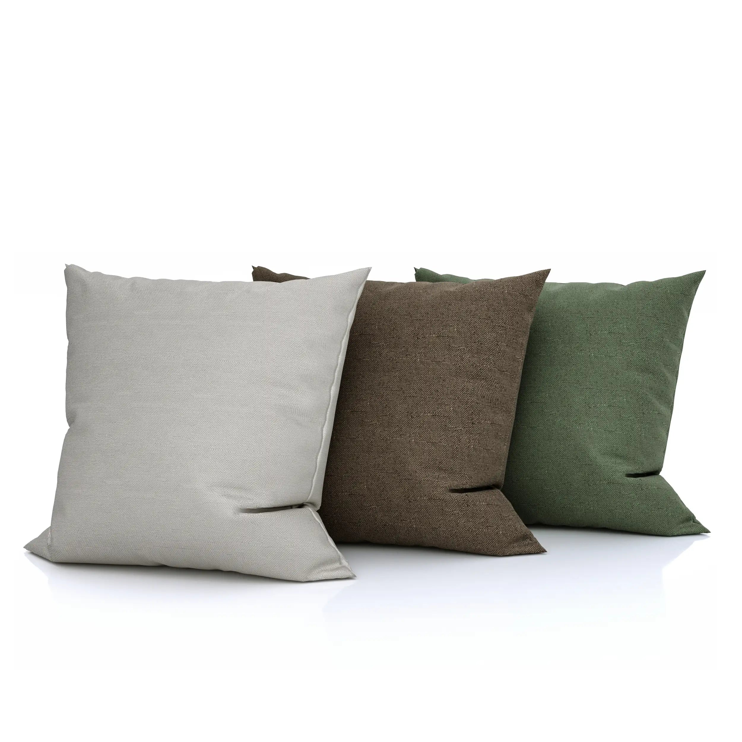 Livinda™ Kussenbundel Beige/Donkerbruin/Groen (3er Set)