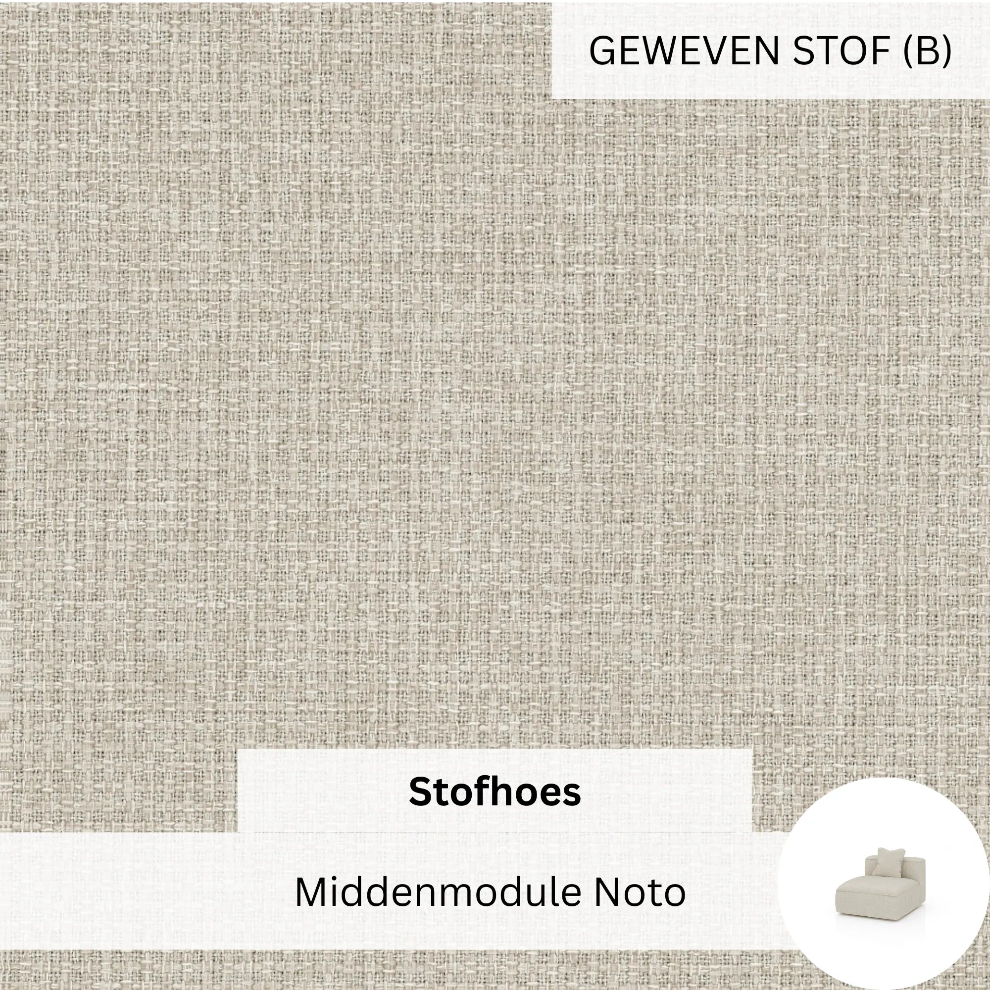 Stoffen Hoes - Middenmodule Noto