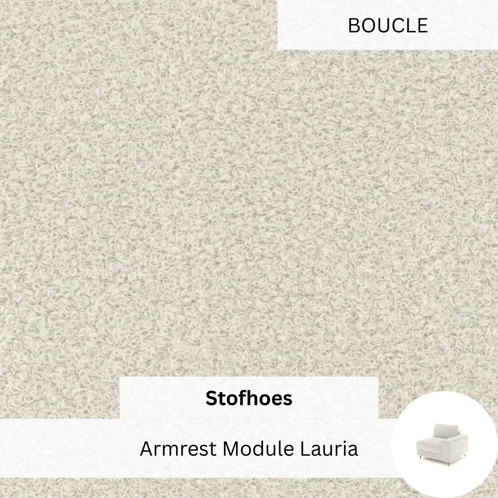 Stoffbezug - Armrest Modul Lauria (rechts)