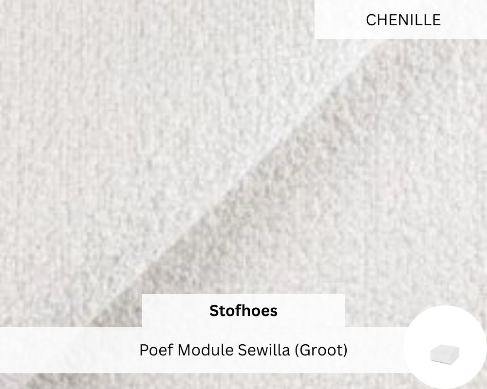 Stoffen Hoes - Poef Module Sewilla (Groot)