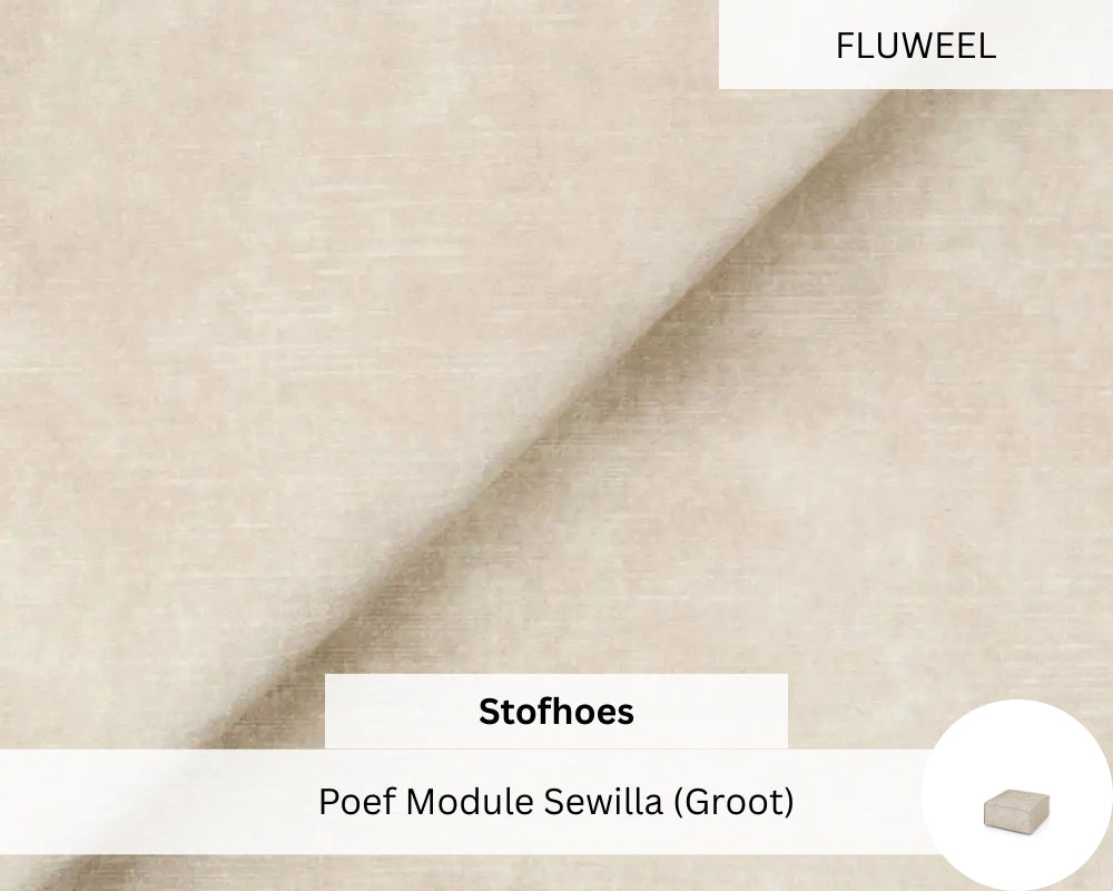 Stoffen Hoes - Poef Module Sewilla (Groot)