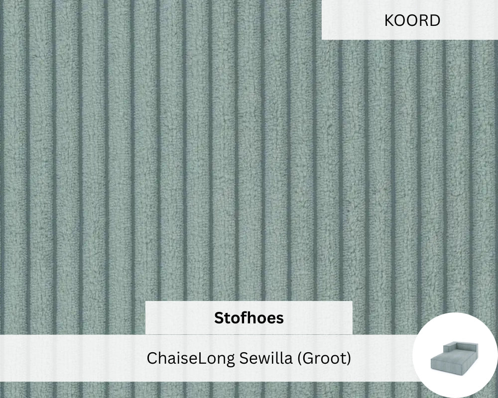 Stoffen Hoes - ChaiseLong Sewilla (Groot)