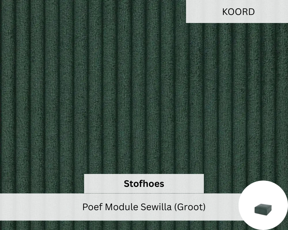 Stoffen Hoes - Poef Module Sewilla (Groot)